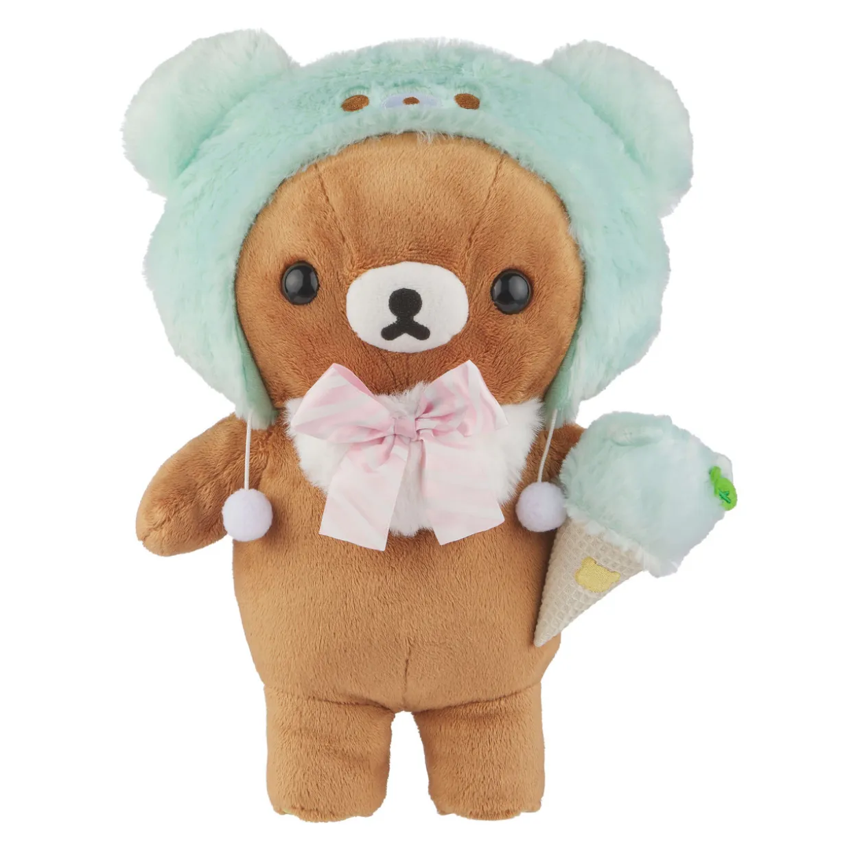 Rilakkuma Chairoikoguma San-X Original Happy Ice Cream Series Plush - Medium | Rilakkuma