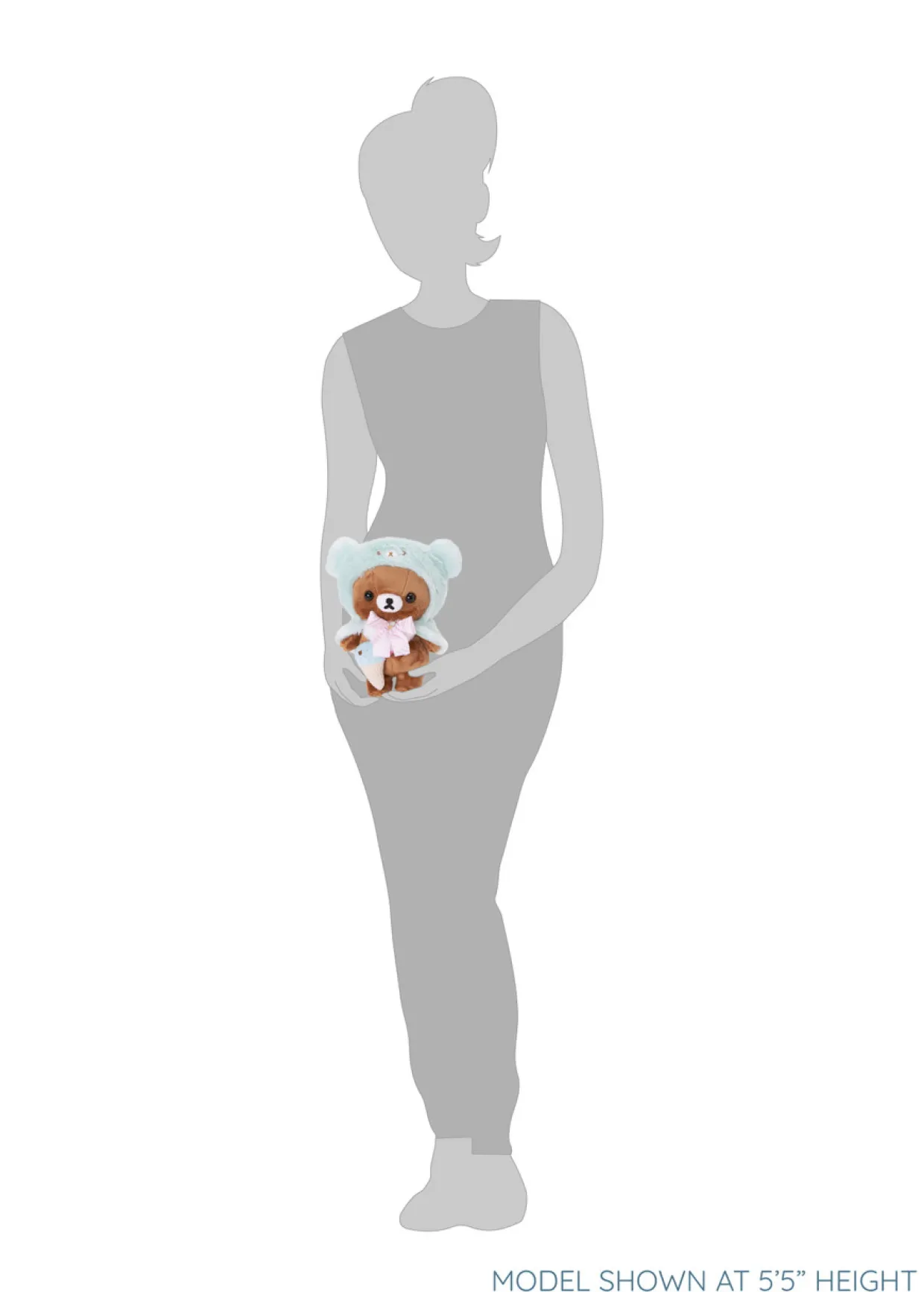 Rilakkuma Chairoikoguma San-X Original Happy Ice Cream Series Plush - Small | Rilakkuma | Plush