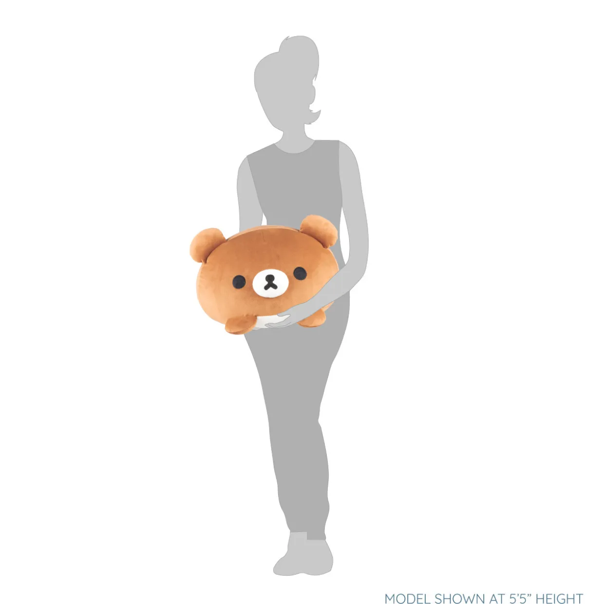 chairoikoguma_sanx_original_mochi_cushion_plush__large_2.webp Rilakkuma Chairoikoguma San-X Original Mochi Cushion Plush - Large | Rilakkuma | Plush