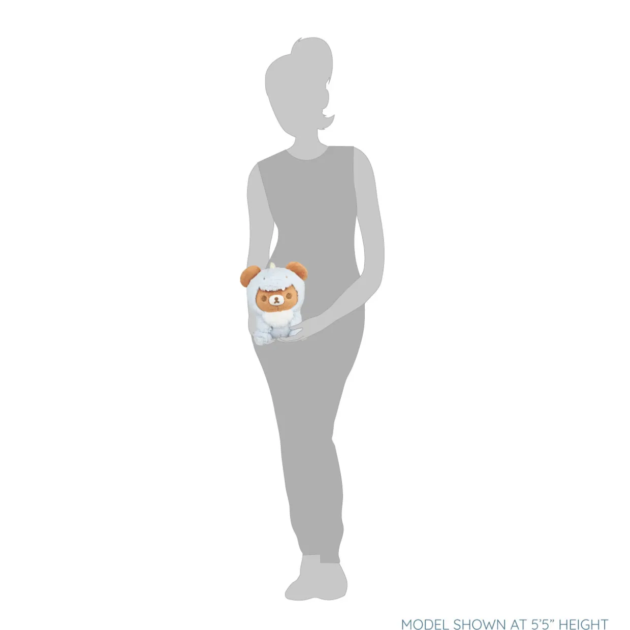 Rilakkuma Chairoikoguma San-X Original Plays with Dino Series Plush - Pastel Blue | Rilakkuma | Plush