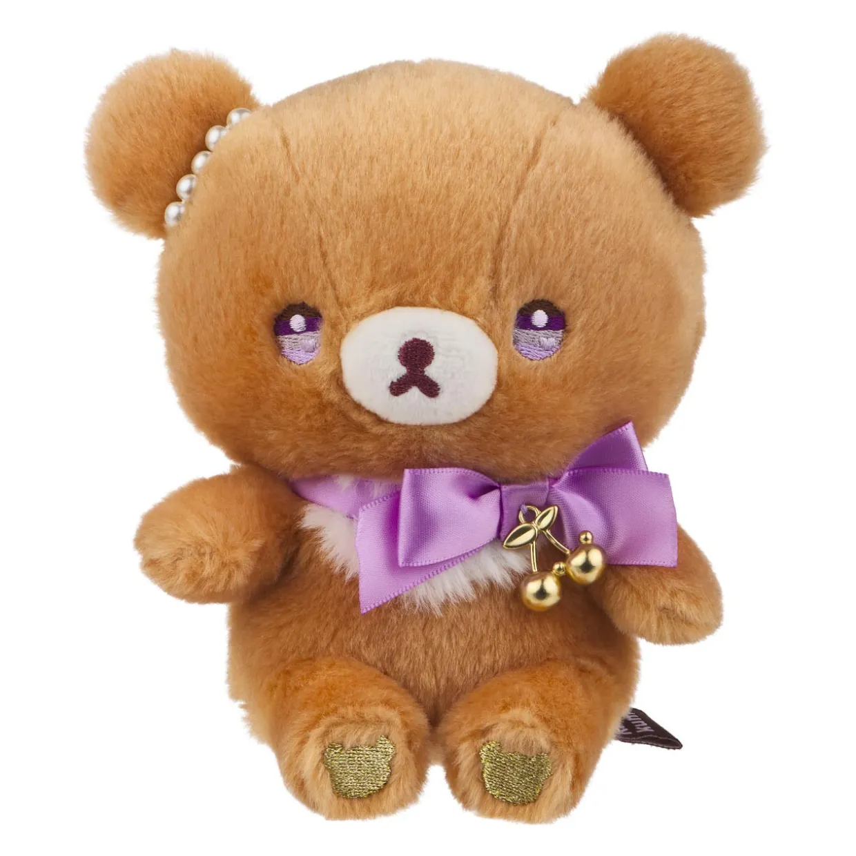 Rilakkuma Chairoikoguma San-X Original with a Shining Jewel Cherry Plush | Rilakkuma | Plush
