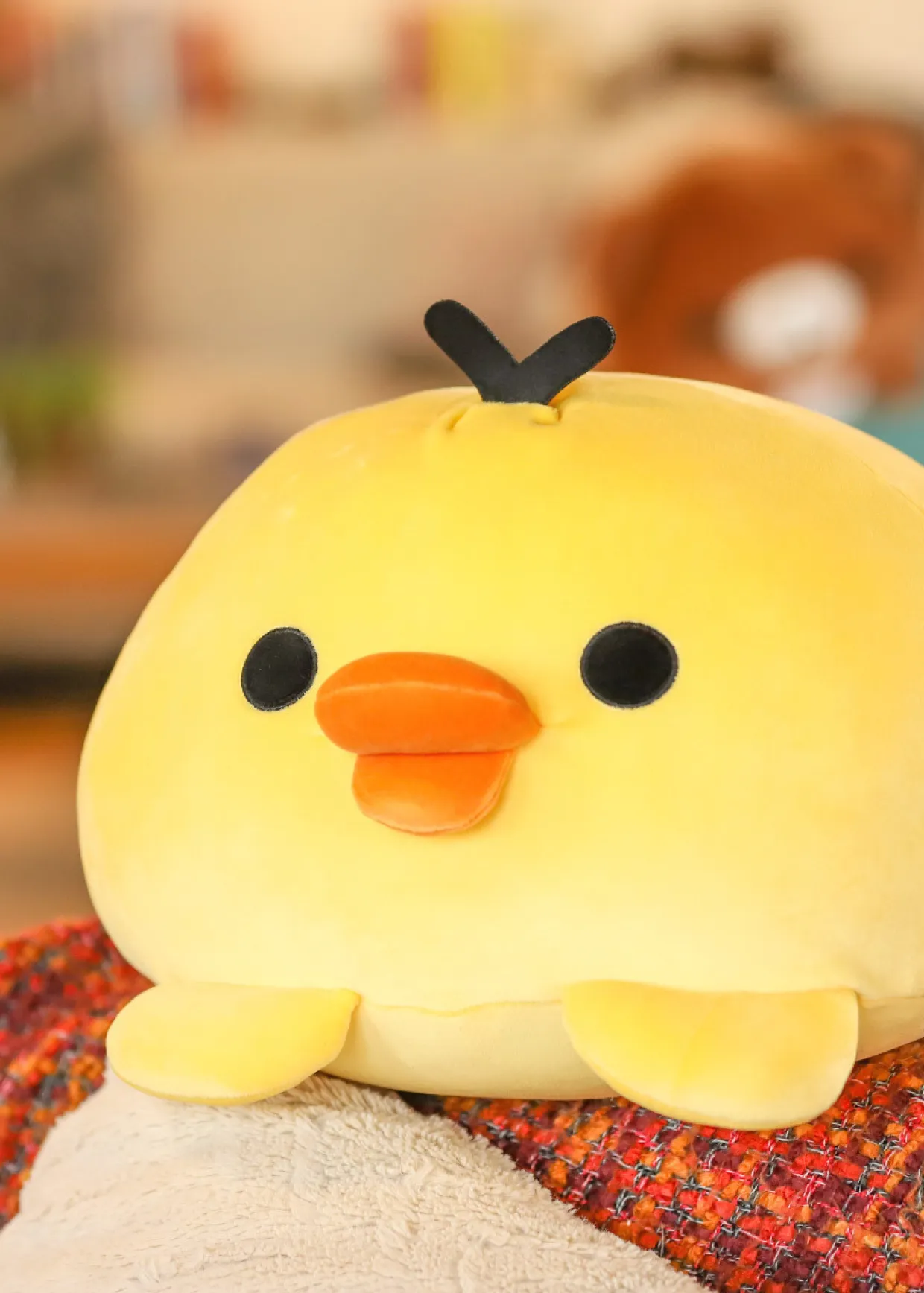 kiiroitori_sanx_original_mochi_cushion_plush_2.webp Rilakkuma Kiiroitori San-X Original Mochi Cushion Plush | Rilakkuma | Plush