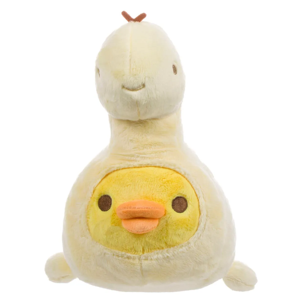 Rilakkuma Kiiroitori San-X Original Plays with Dino Series Plush - Pastel Yellow | Rilakkuma | Plush