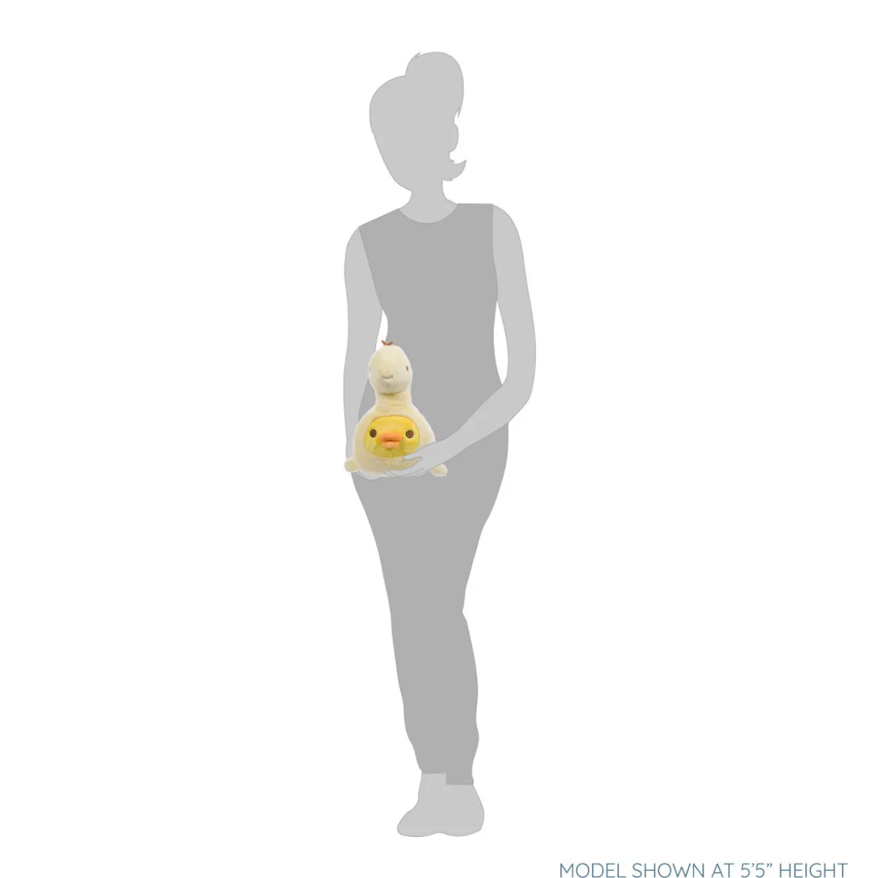 Rilakkuma Kiiroitori San-X Original Plays with Dino Series Plush - Pastel Yellow | Rilakkuma | Plush