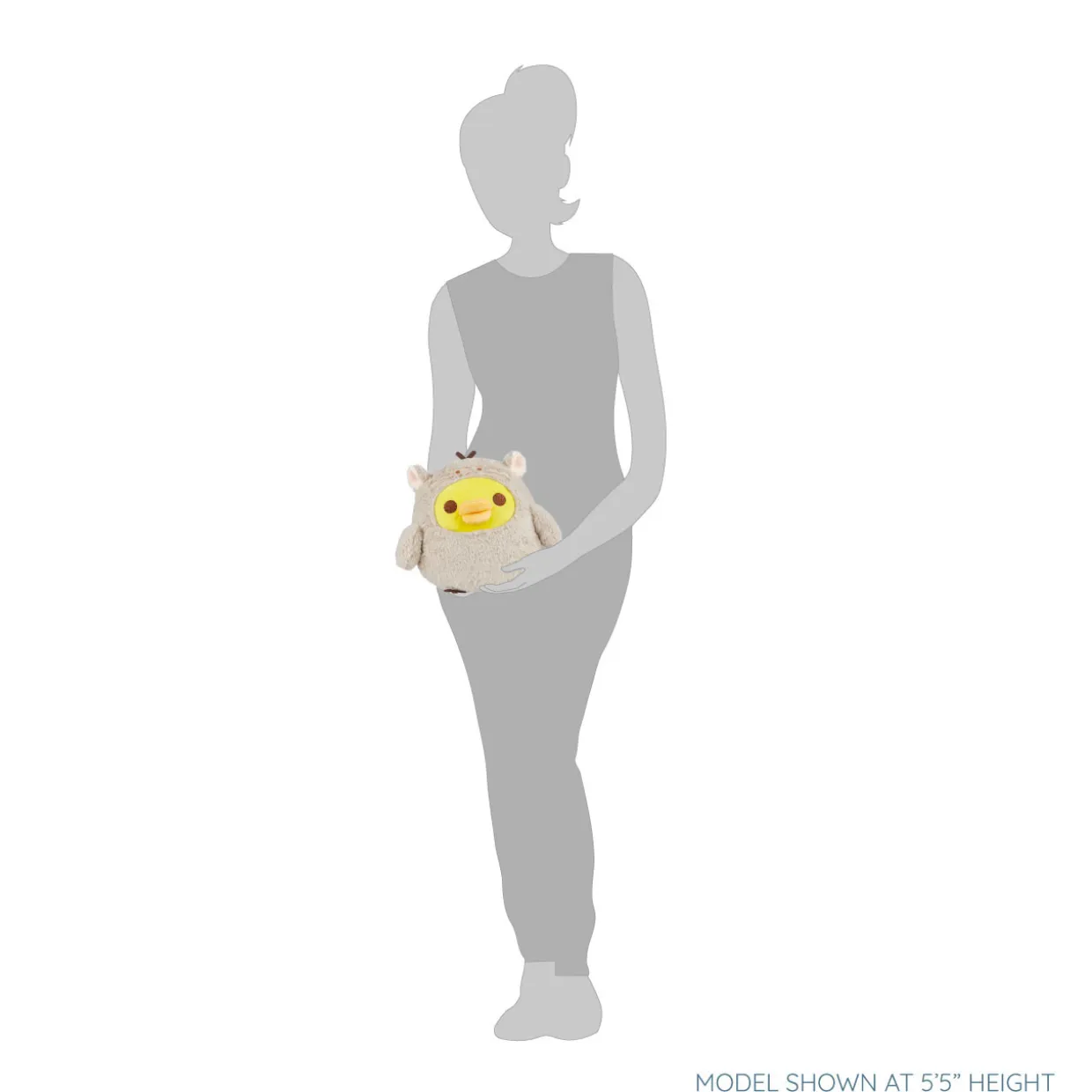 Rilakkuma Kiiroitori San-X Original Sitting Chinchilla Costume Plush - Medium | Rilakkuma | Plush