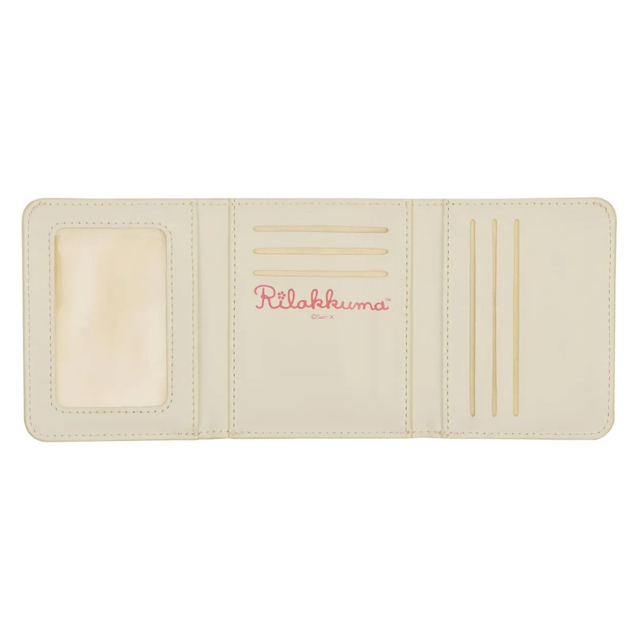 Rilakkuma Ko Sakura Cherry Blossom Pu Leather Tri-Fold Wallet Pouch | Apparel