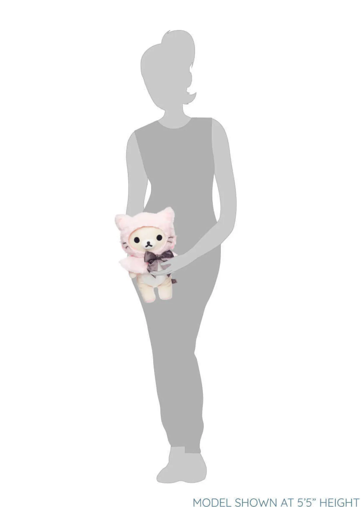 Rilakkuma Ko San-X Original Dressed in a Pink Hooded Cat Capelet | Rilakkuma | Plush