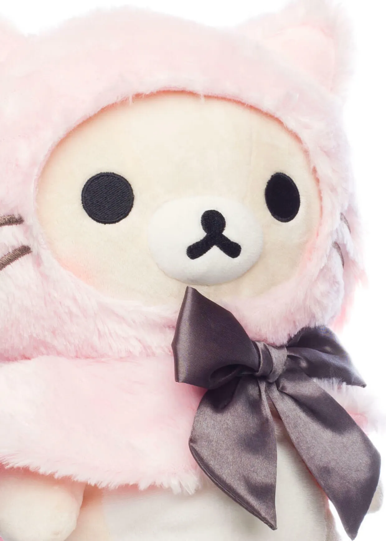 Rilakkuma Ko San-X Original Dressed in a Pink Hooded Cat Capelet | Rilakkuma | Plush