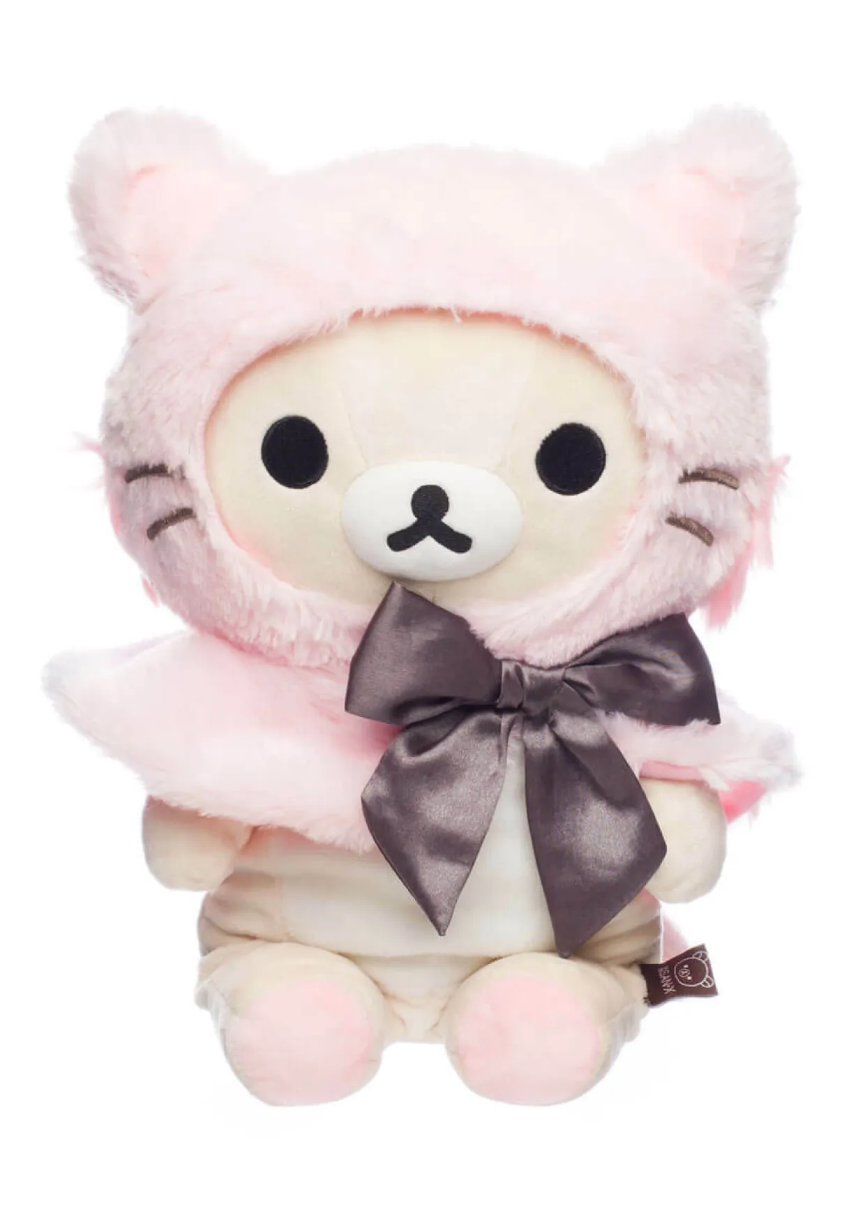 Rilakkuma Ko San-X Original Dressed in a Pink Hooded Cat Capelet | Rilakkuma | Plush