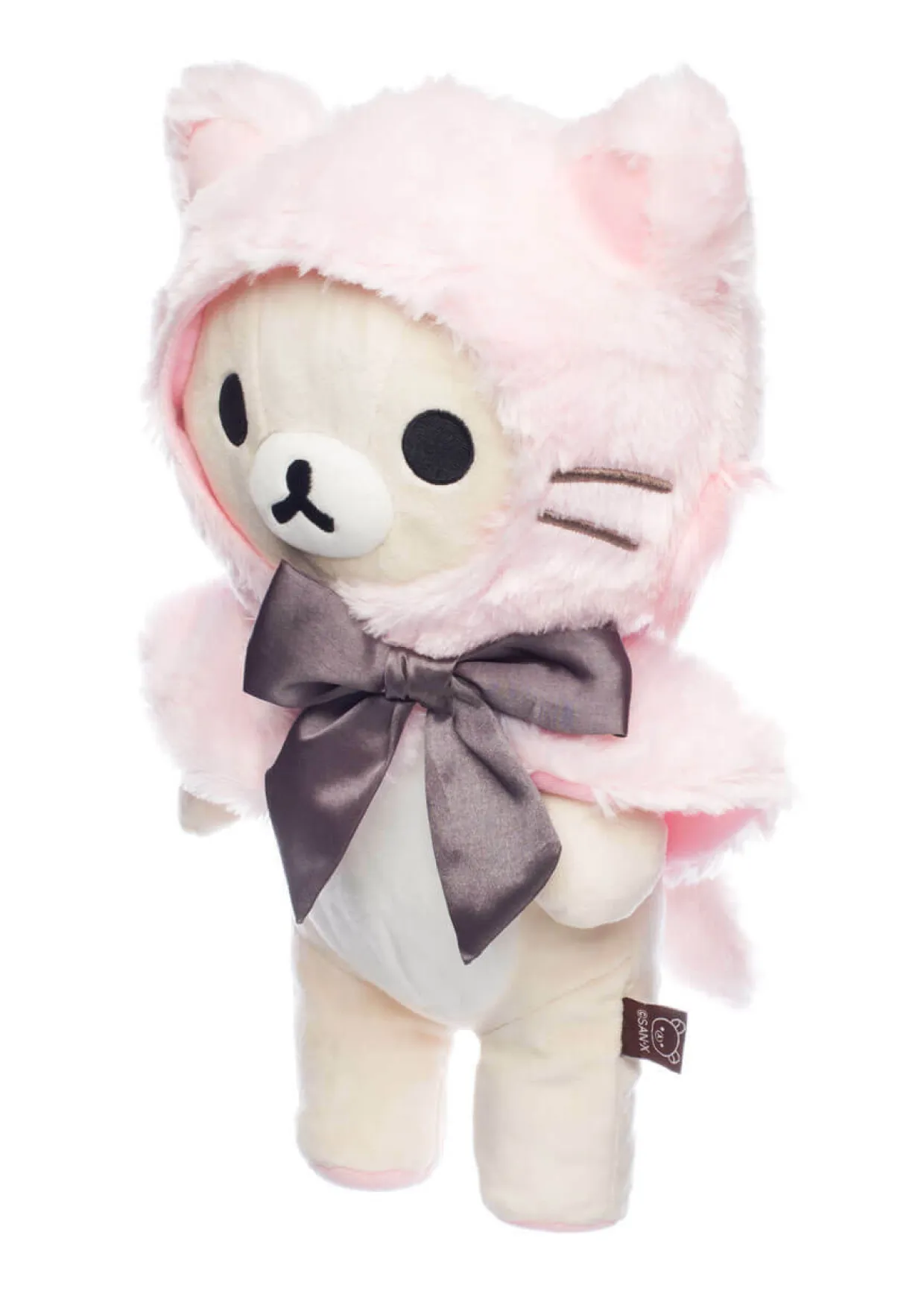 Rilakkuma Ko San-X Original Dressed in a Pink Hooded Cat Capelet | Rilakkuma | Plush