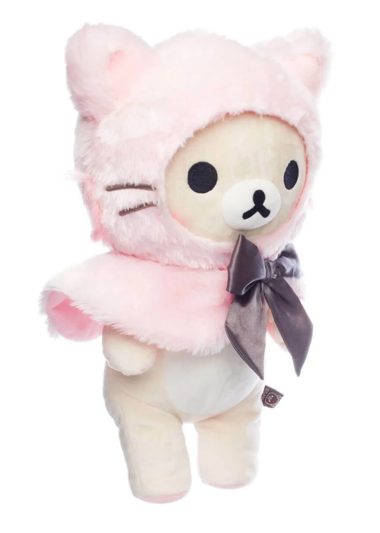 Rilakkuma Ko San-X Original Dressed in a Pink Hooded Cat Capelet | Rilakkuma | Plush