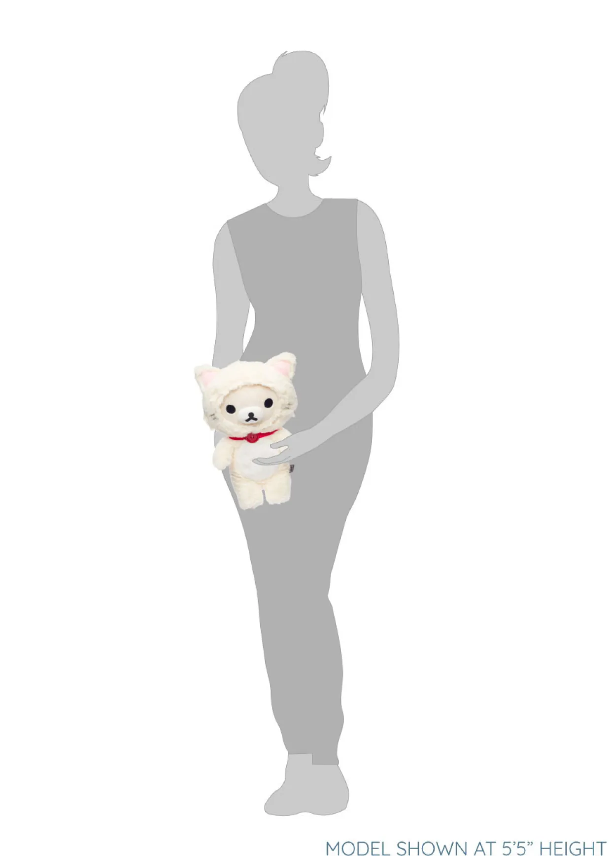 Rilakkuma Ko San-X Original In A White Fluffy Cat Costume | Rilakkuma | Plush