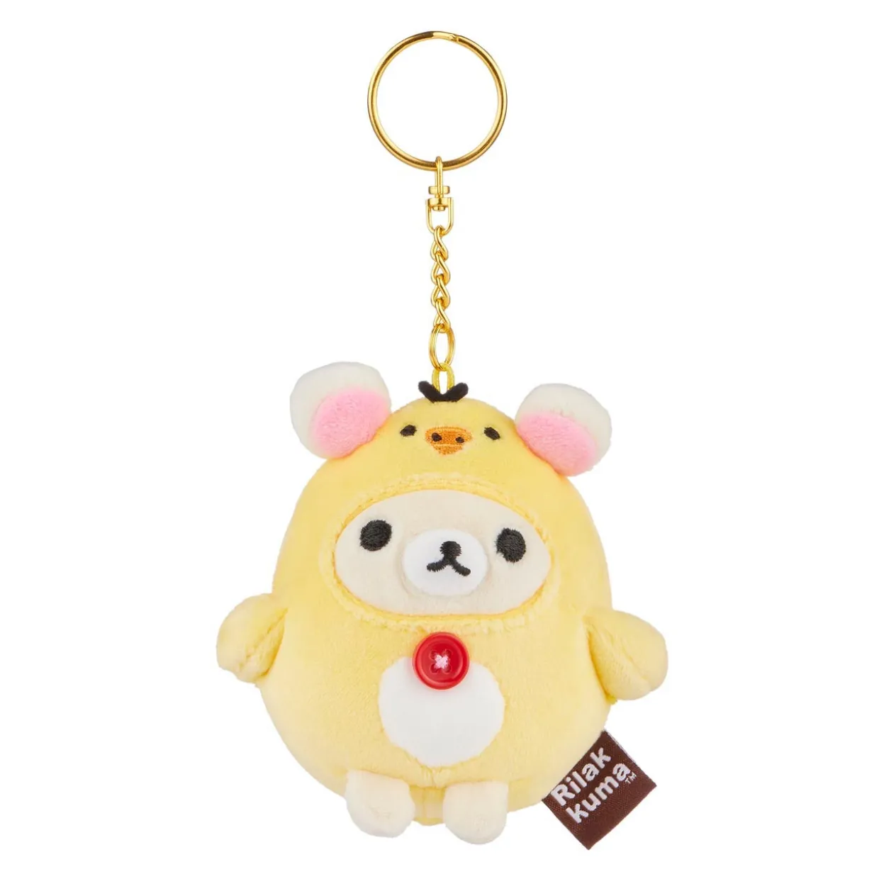 Rilakkuma Ko San-X Original Kiiroitori Kigurumi Series Mochi Keychain | Rilakkuma | Plush