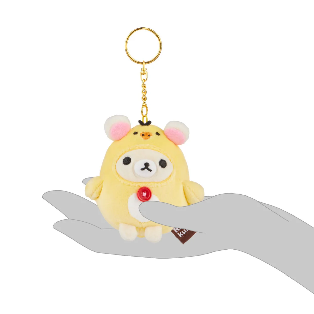 Rilakkuma Ko San-X Original Kiiroitori Kigurumi Series Mochi Keychain | Rilakkuma | Plush