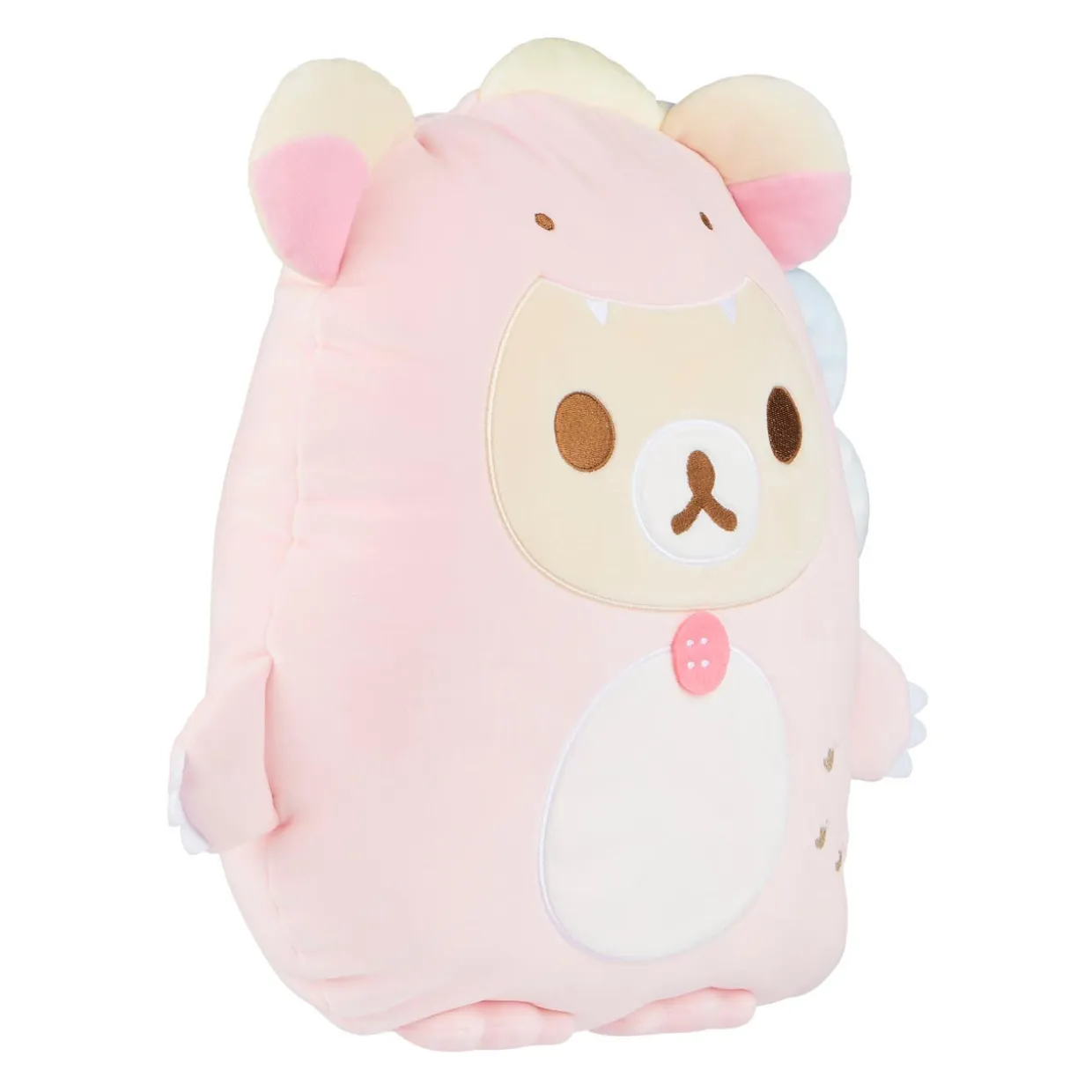 korilakkuma_sanx_original_plays_with_dino_flat_mochi_series_plush__pastel_pink_4.webp Rilakkuma Ko San-X Original Plays with Dino Flat Mochi Series Plush - Pastel Pink | Rilakkuma | Plush