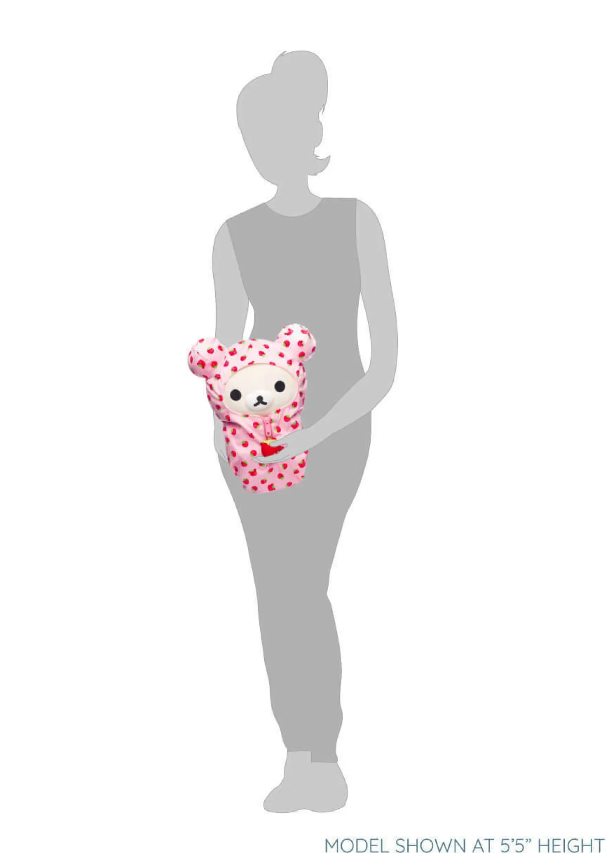 Rilakkuma Ko San-X Original Strawberry Pattern Pink Sleeping Bag Plush | Rilakkuma | Plush