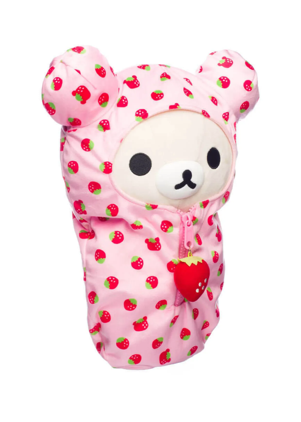 Rilakkuma Ko San-X Original Strawberry Pattern Pink Sleeping Bag Plush | Rilakkuma | Plush