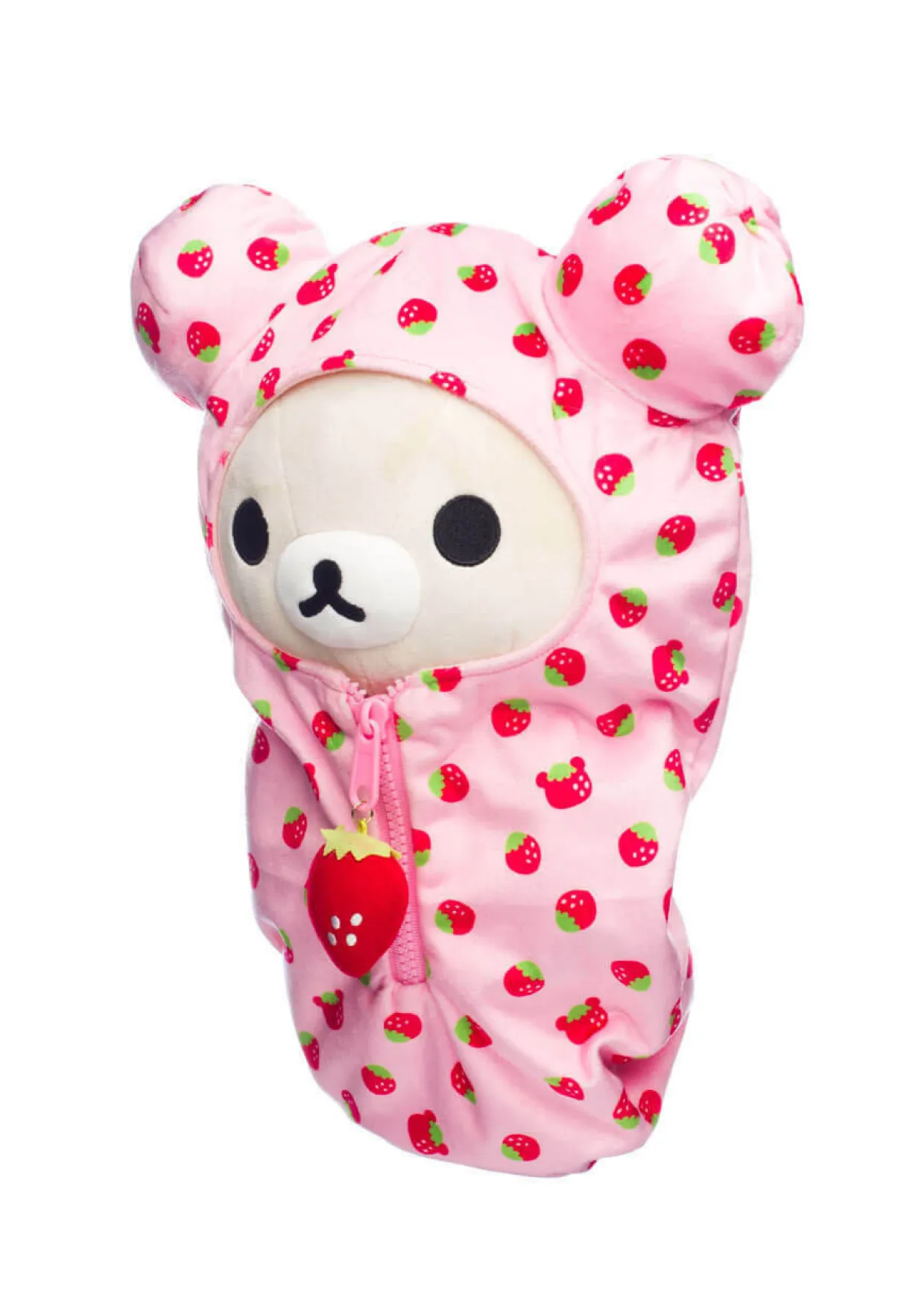 Rilakkuma Ko San-X Original Strawberry Pattern Pink Sleeping Bag Plush | Rilakkuma | Plush