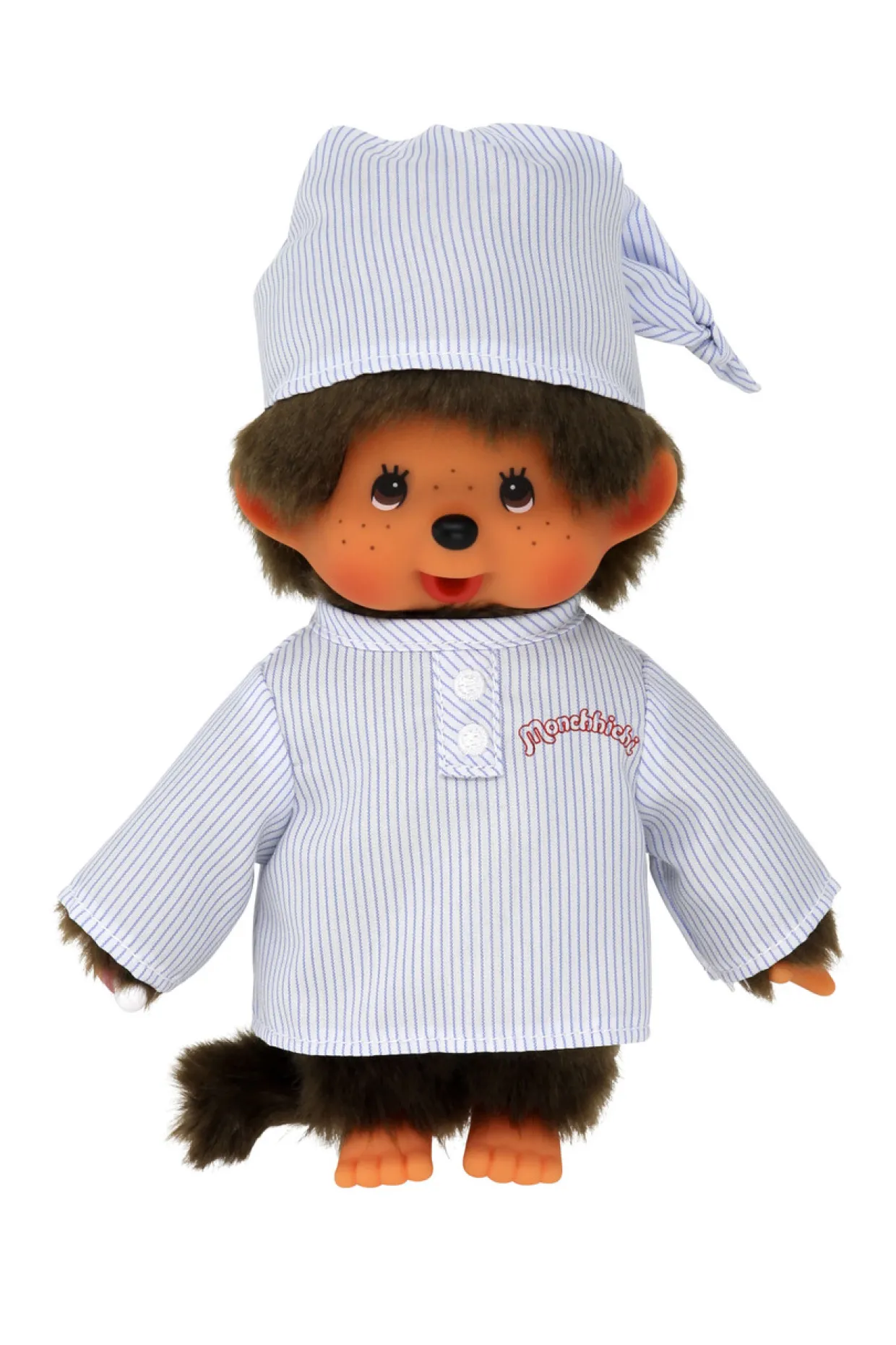 Monchhichi Long Striped Pijama Boy with Cap Plush | Monchhichi | Plush