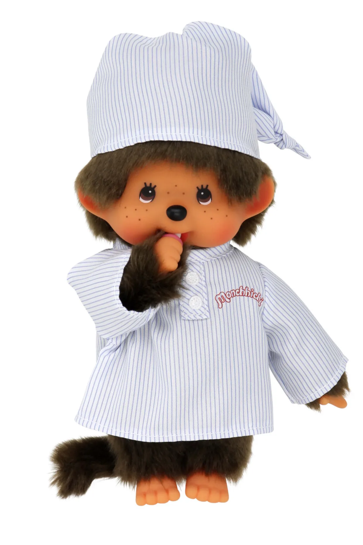 Monchhichi Long Striped Pijama Boy with Cap Plush | Monchhichi | Plush
