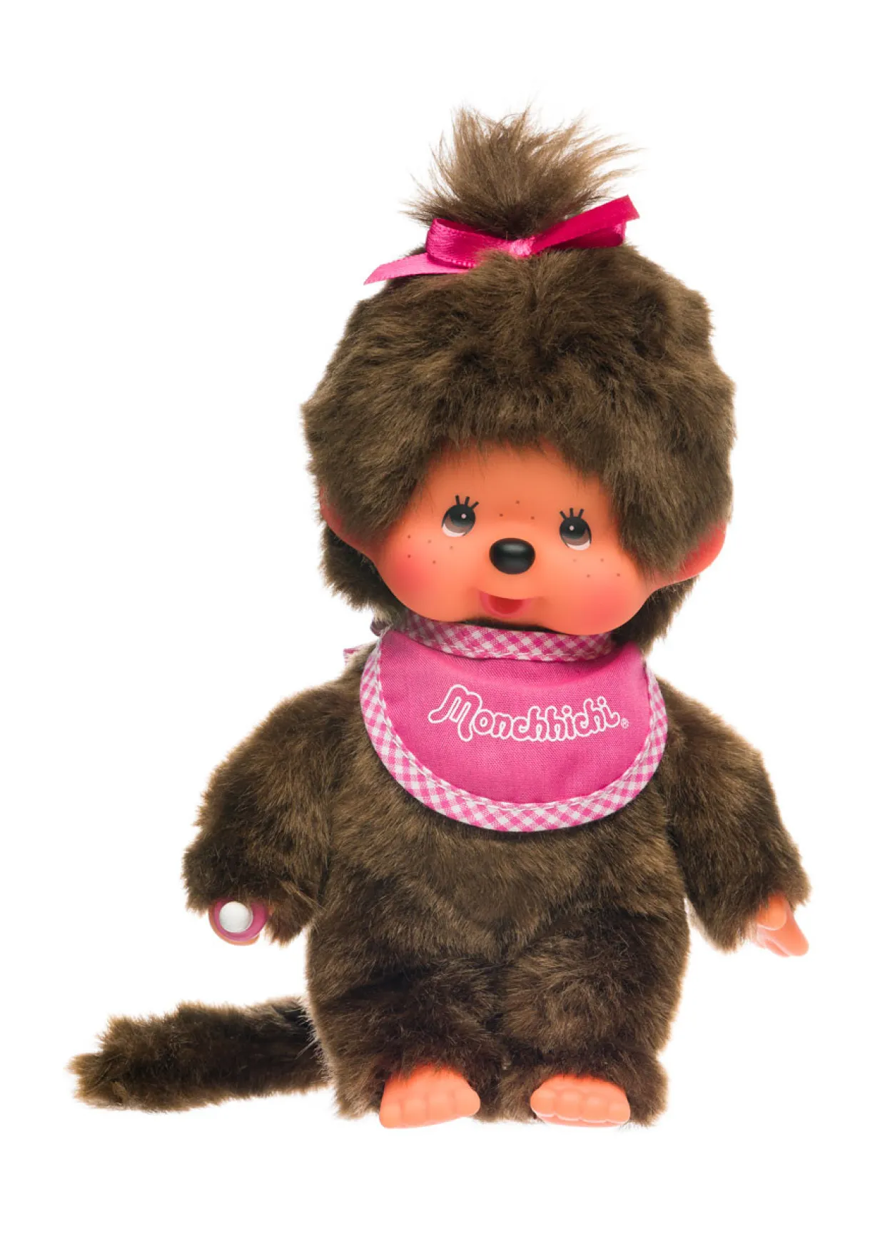 Monchhichi Standard Girl with Pink Bib | Monchhichi | Plush