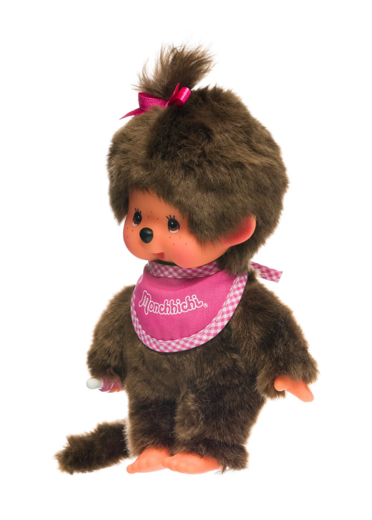monchhichi_standard_girl_with_pink_bib_4.webp Monchhichi Standard Girl with Pink Bib | Monchhichi | Plush