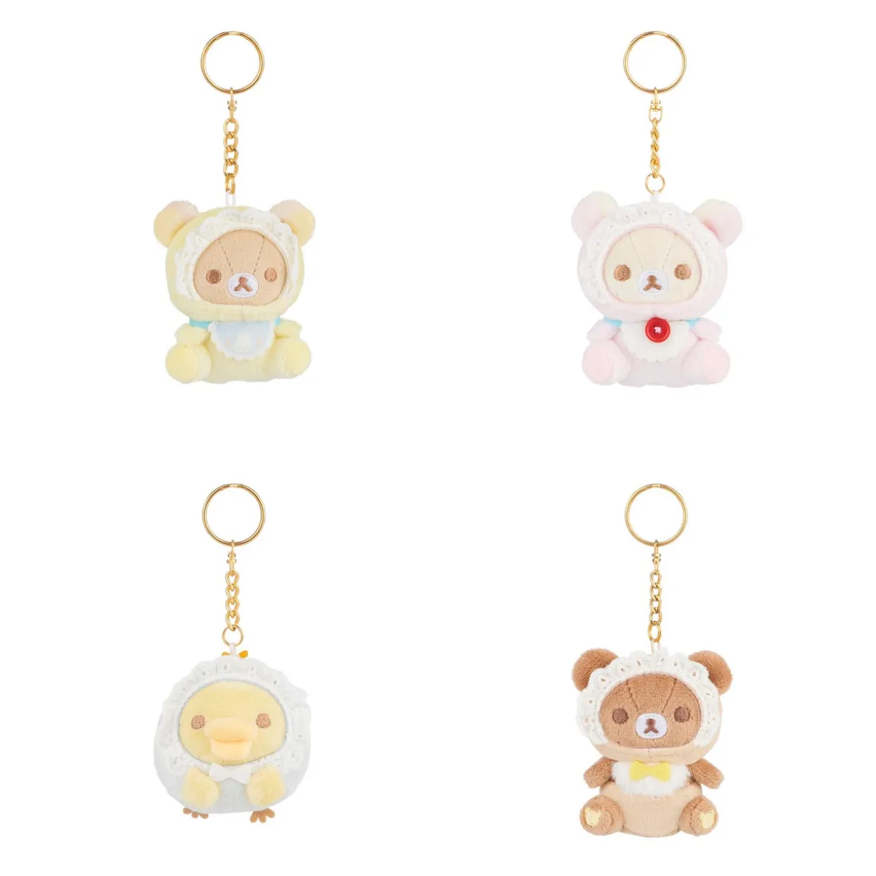 Rilakkuma San-X Original Baby Bonnet Series Keychain Blind Box - 1pc | Blind Boxes