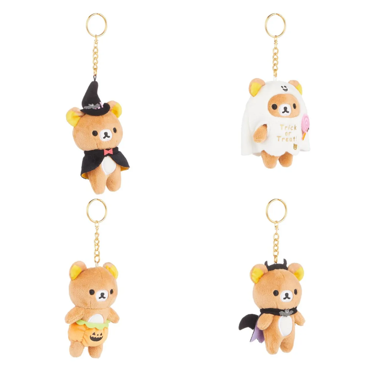 Rilakkuma San-X Original Halloween Series Plush Keychain Blind Box - 1pc | Rilakkuma | Keychains