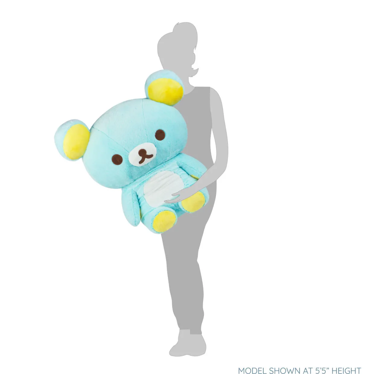 Rilakkuma San-X Original Long Pile Sherbet Series JUMBO Plush - Blue | Rilakkuma | Plush