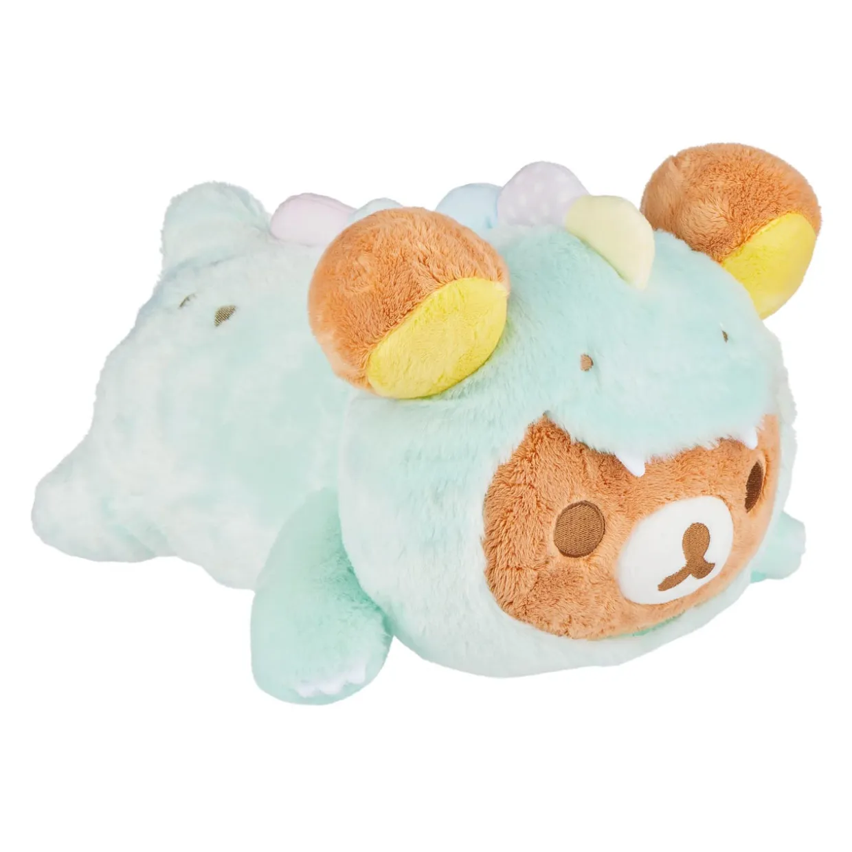 Rilakkuma San-X Original Plays with Dino Laydown Series Plush - Soft Green | Rilakkuma | Plush
