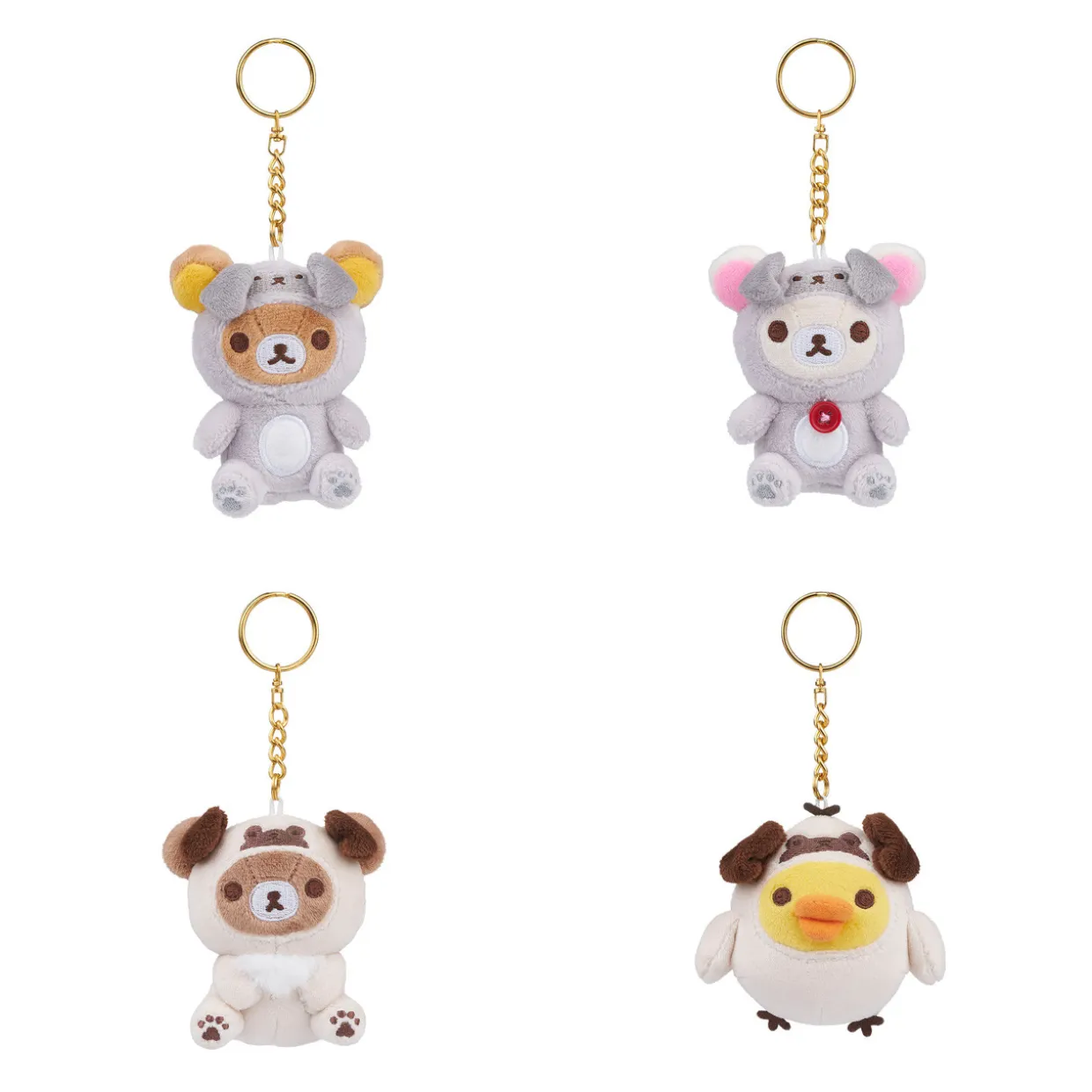Rilakkuma San-X Original Pug Series Blind Box Keychains - 1pc | Rilakkuma