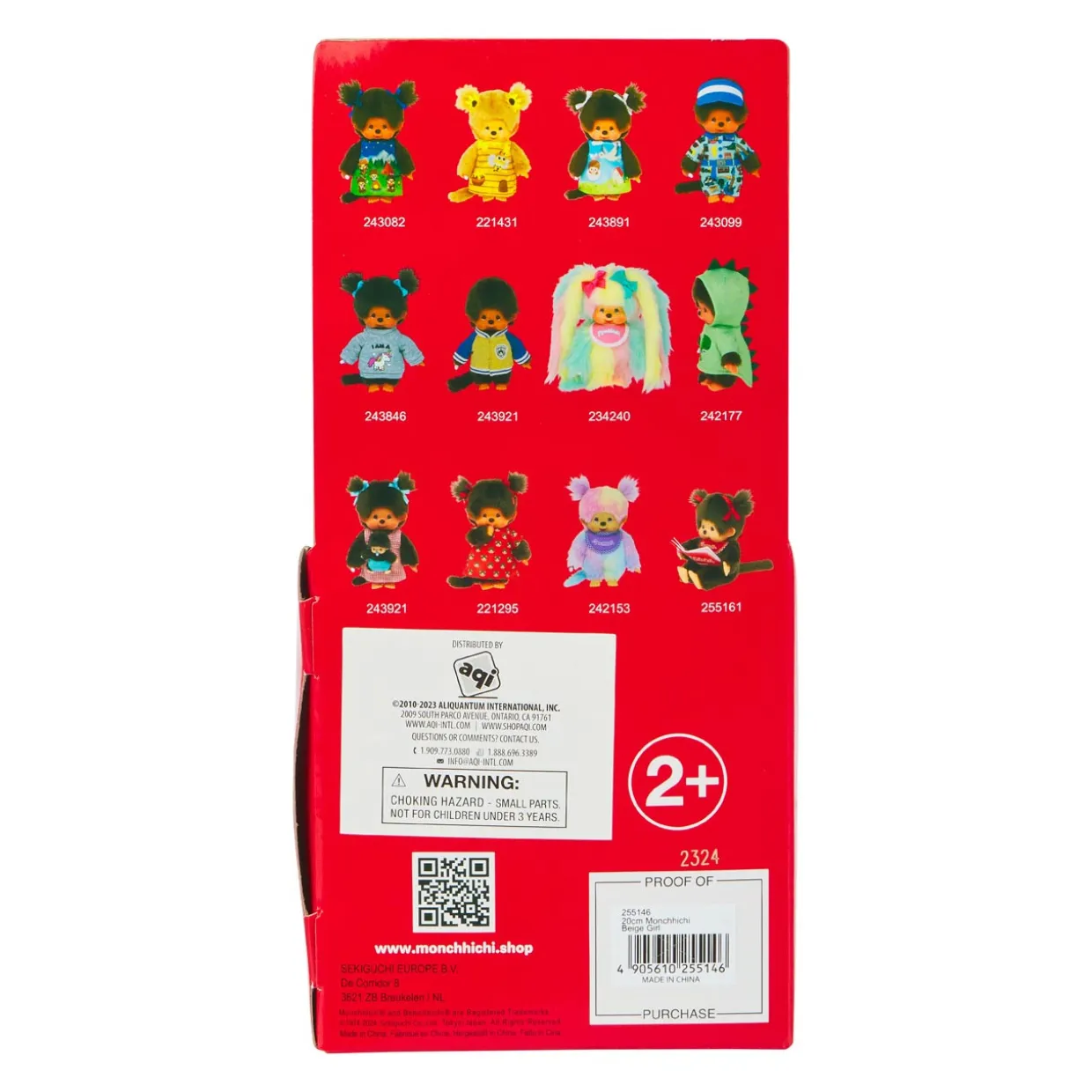 sekiguchi_monchhichi_beige_girl_with_bib__redwhite_8.webp Monchhichi Sekiguchi Beige Girl With Bib - Red/White | Monchhichi | Plush