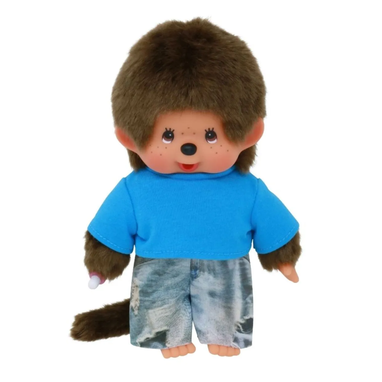 Monchhichi Sekiguchi Boy Street Fashion Plush Doll - Blue | Monchhichi | Plush