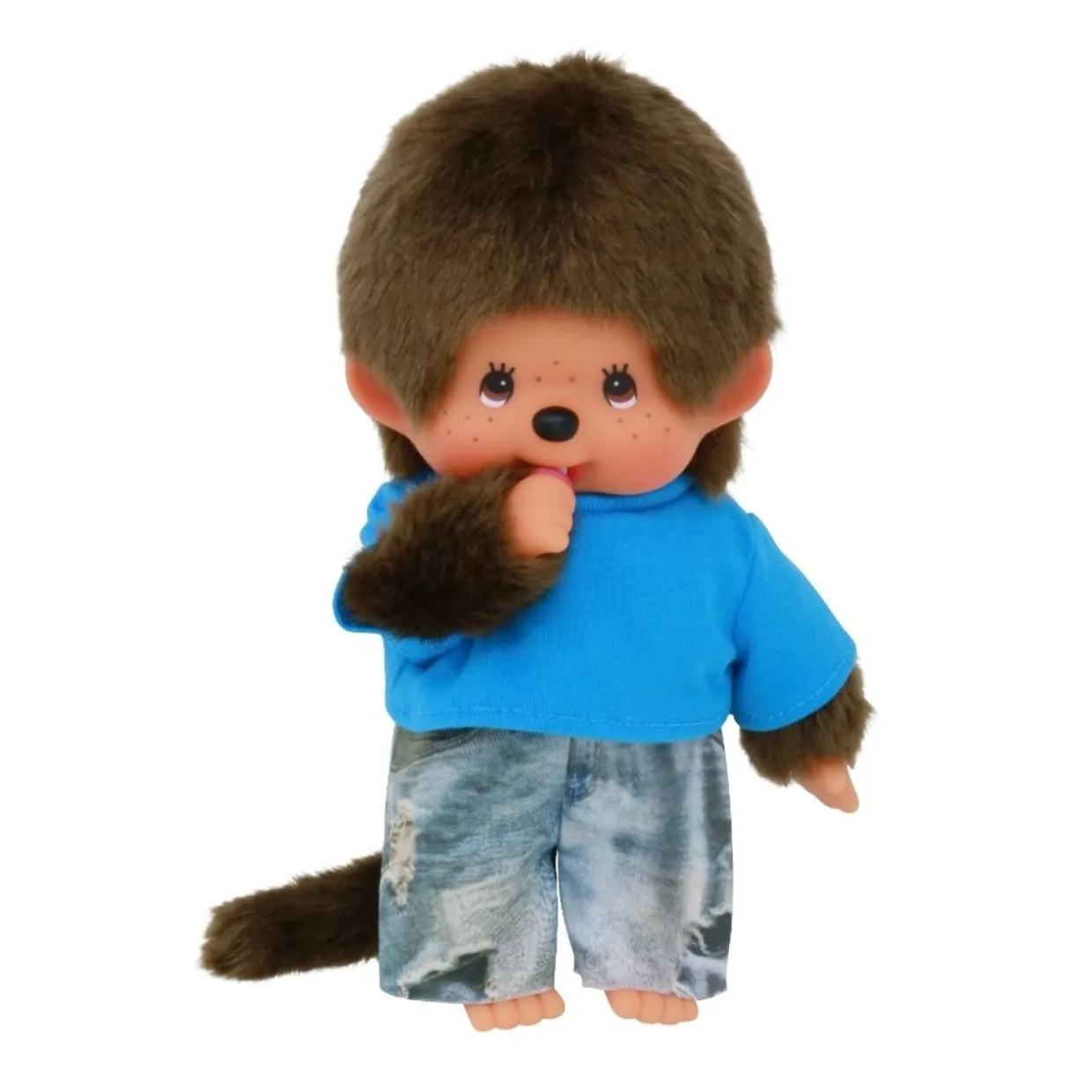 Monchhichi Sekiguchi Boy Street Fashion Plush Doll - Blue | Monchhichi | Plush