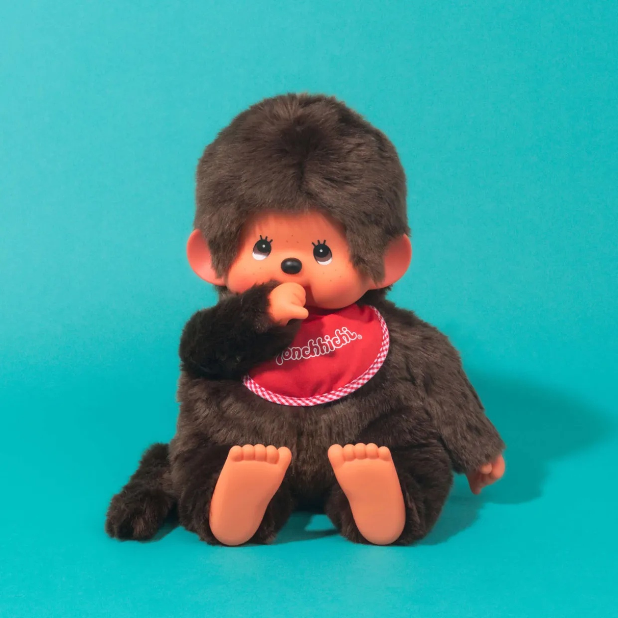 Monchhichi Sekiguchi Classic Boy RED Plush Doll - 17 Inch | Monchhichi | Plush
