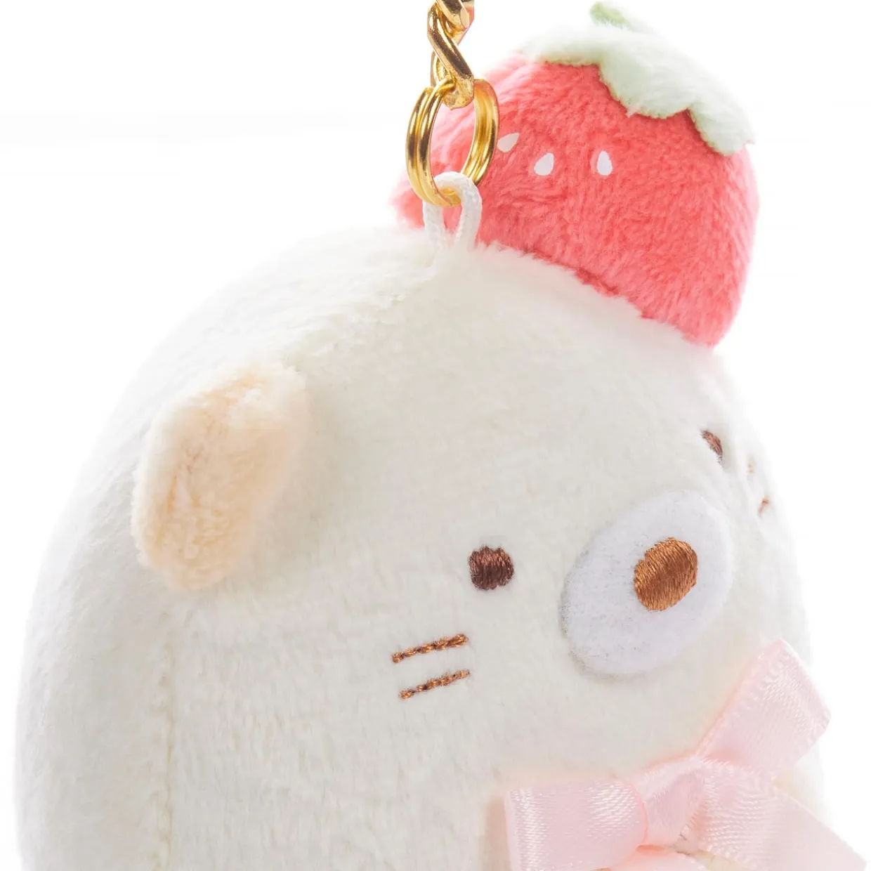 sumikkogurashi_neko_sanx_original_strawberry_series_keychain_3.webp Sumikko Gurashi Sumikkogurashi Neko San-X Original Strawberry Series Keychain | Sumikkogurashi | Plush